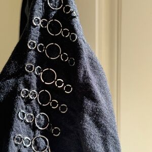 Black Shirt with Silver Detailing